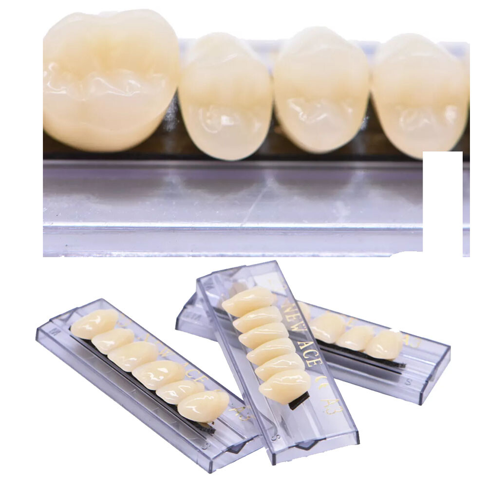 168Pcs Dental Acrylic Resin Denture A3#23 Shade Full Upper Lower False Teeth USA