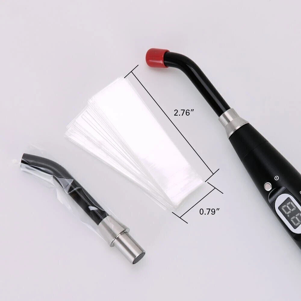 200 Pcs/Pack Dental Plastic Stick Sleeve Sleeve Sheath Cover Curing Light Lamp