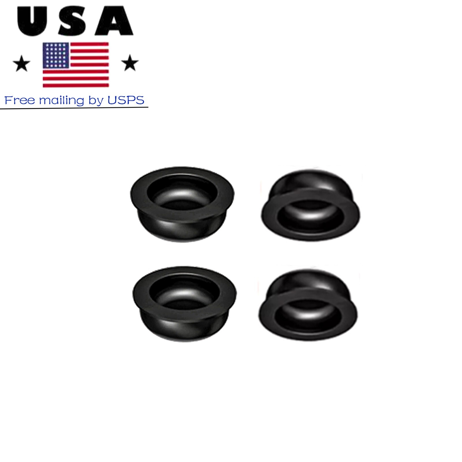 US Dental Locator Black Processing Replacement Male Inserts Caps Overdenture Set