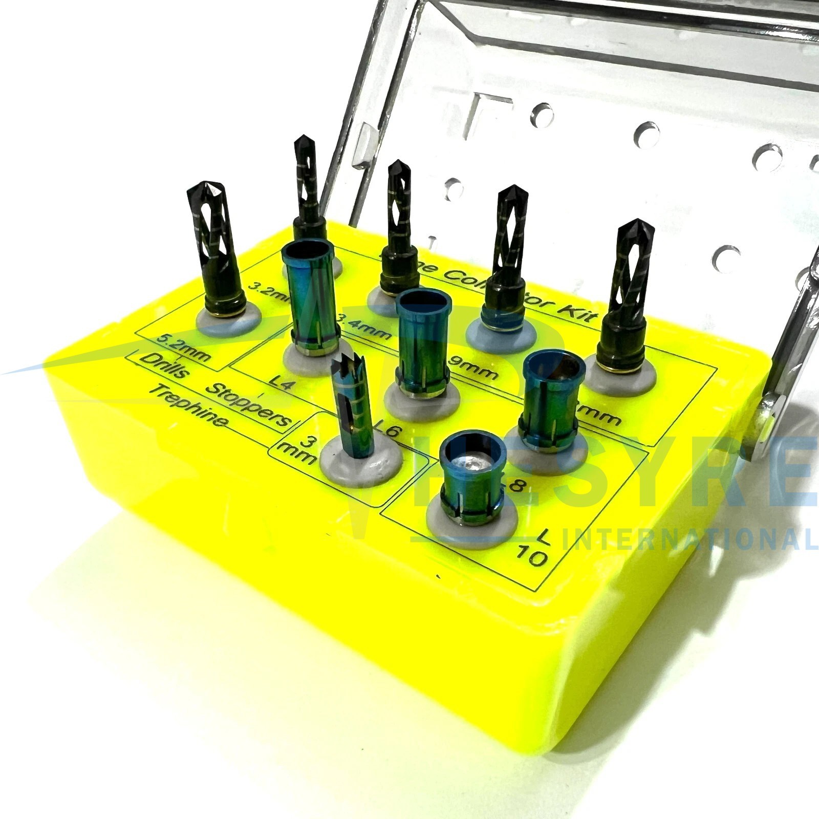 Dental Implant Bone Collector Kit Drills Stoppers Autobone Chip Maker GBR