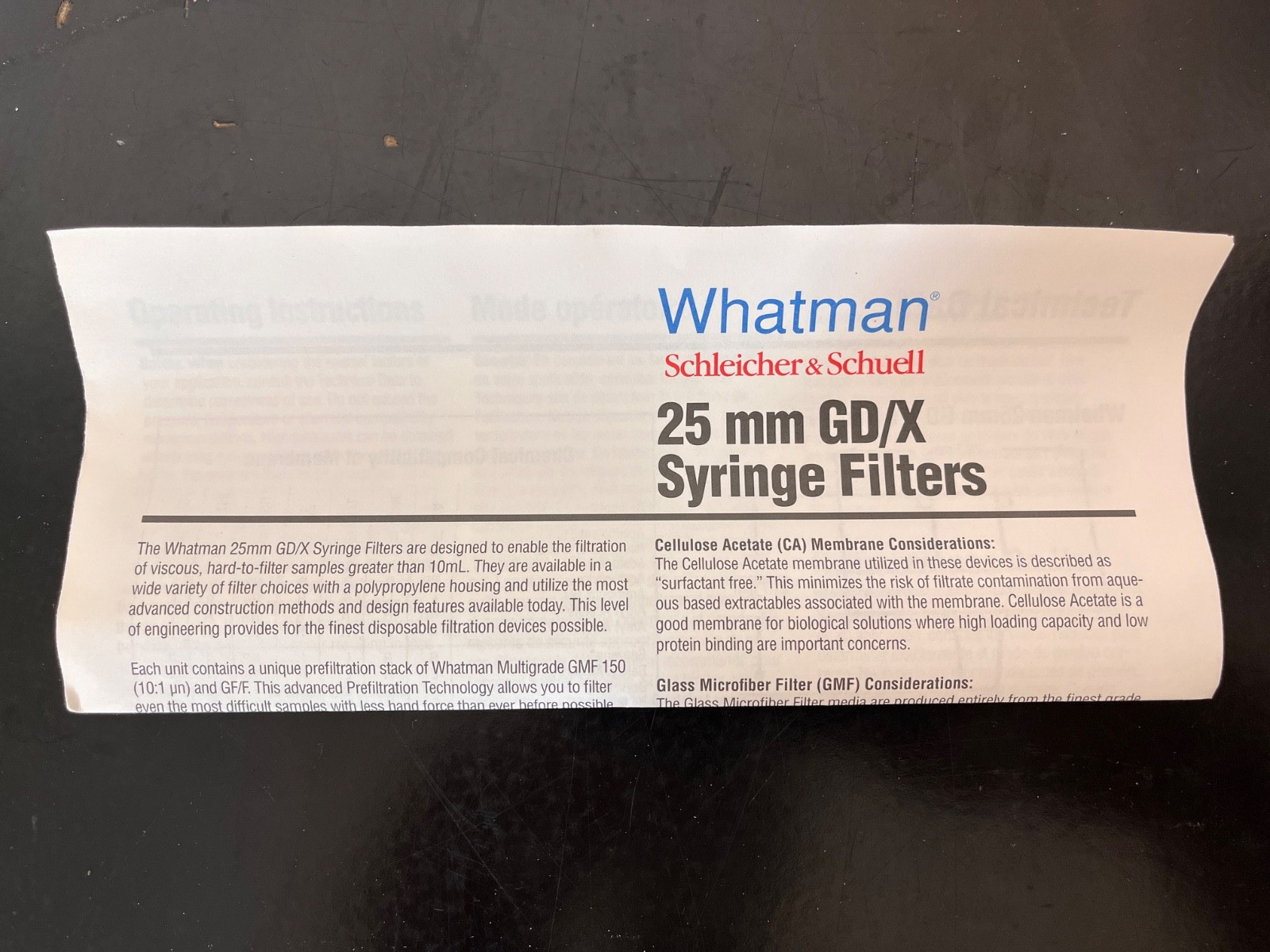 Whatman 6888-2527 GD/X 25mm Syringe Filter, Glass Microfiber GF/D 2.7 um 100+