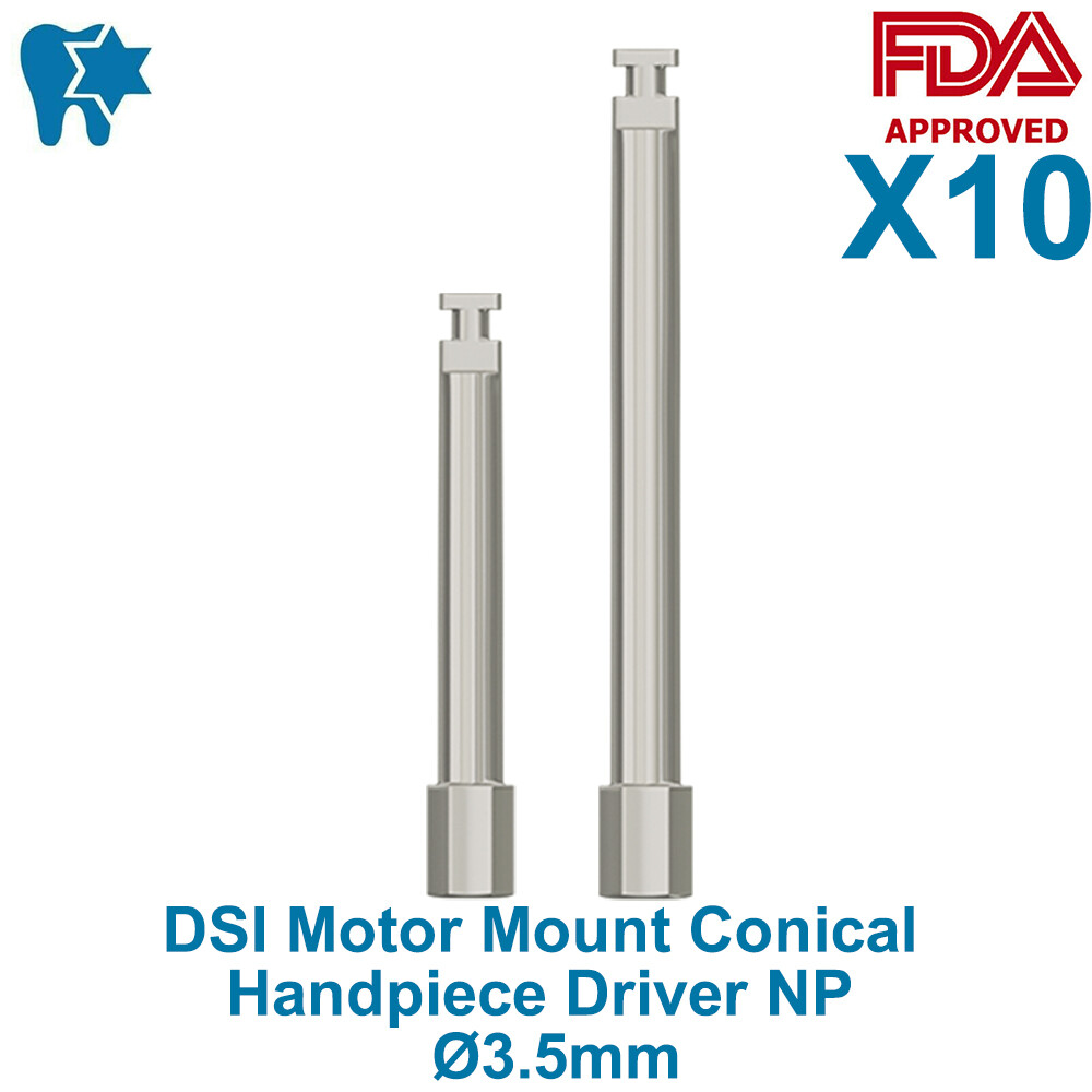 10x DSI Motor Mount Handpiece Driver For Conical Connection Implant NP Ø3.5mm