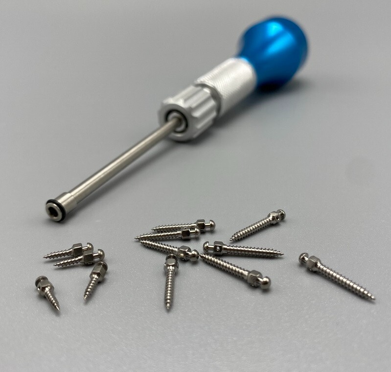 Dental Orthodontic Titanium Micro Implant Mini Screws Self-Drilling Screwdriver