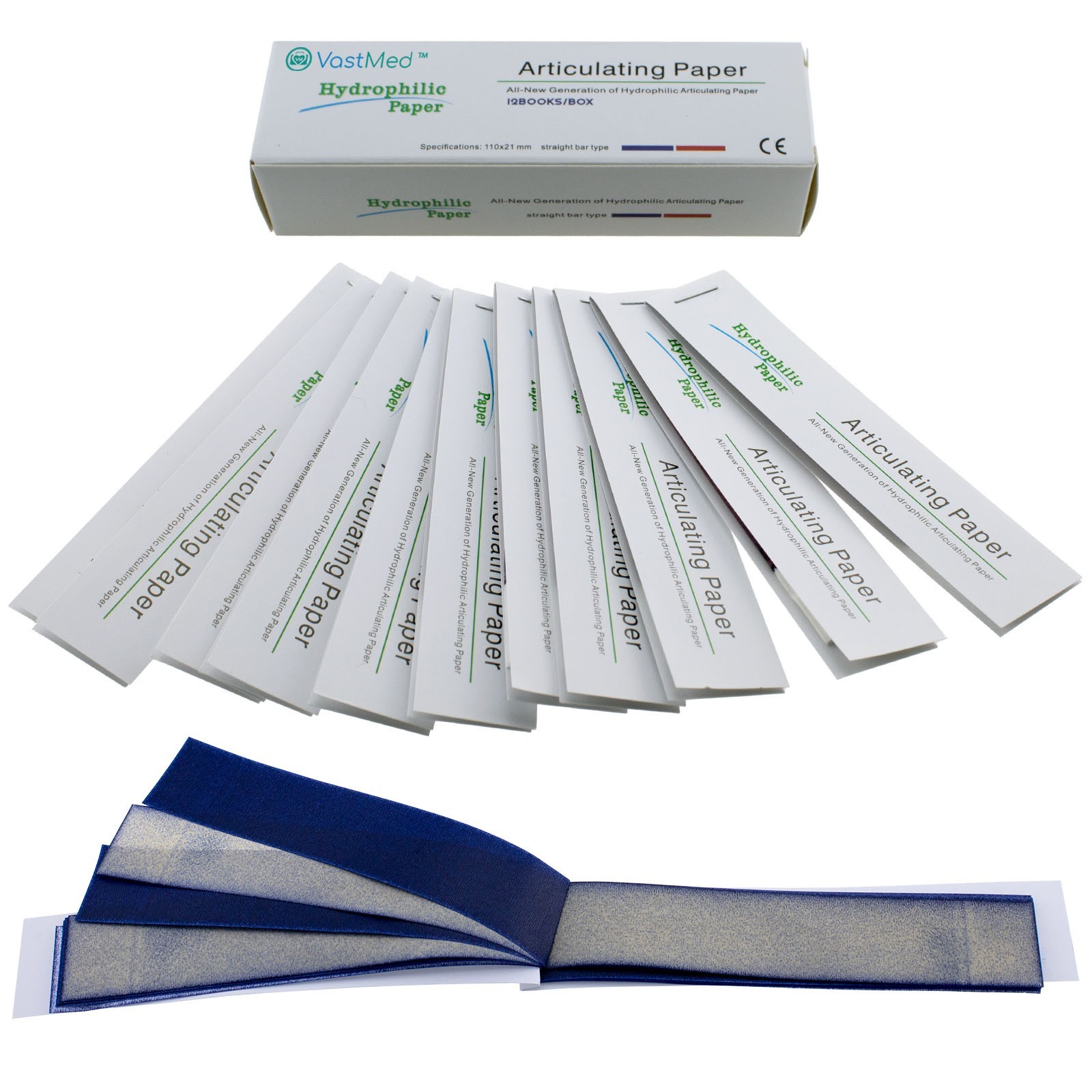 Dental Articulating Paper, Straight by Vastmed