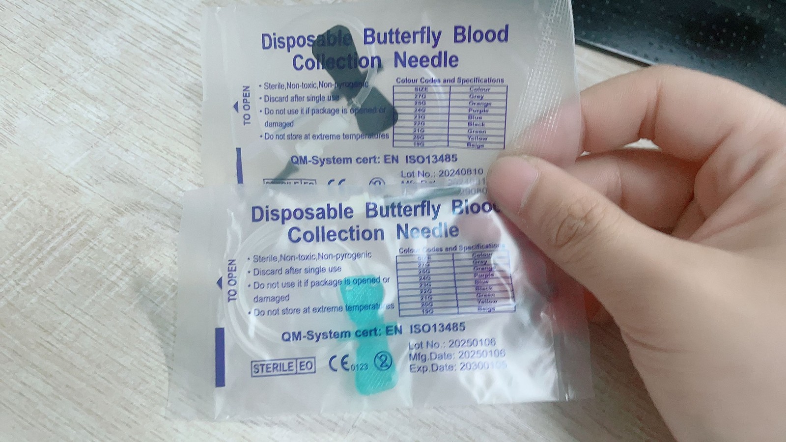 Advanced Safety Butterfly Needle with Luer Adapter Separable, 21/23/25G, 50/pack