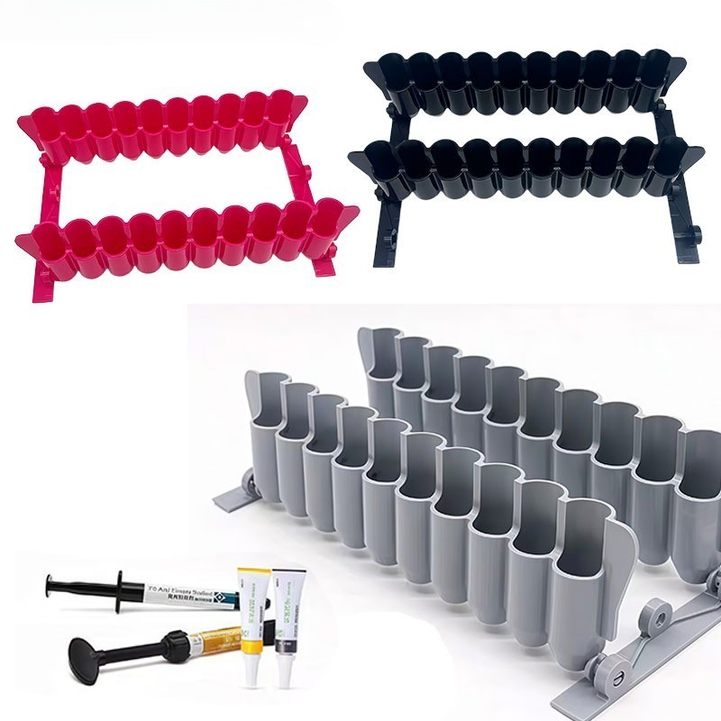 Dental Composite Resin 20-Unit Stand Syringe Storage Rack Syringe Organizer
