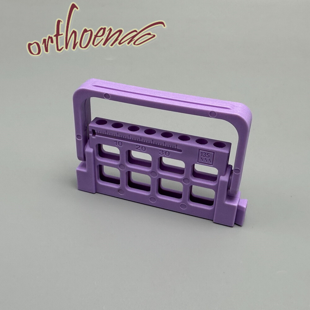 Dental 8/16 Holes Bur Endo Files Block Holder Stand Autoclave Disinfection Box