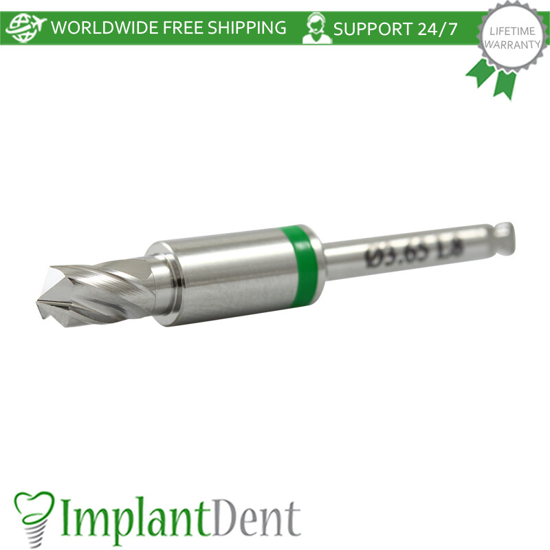 1 Straight Drill Integral Stopper Ø3.65 External Irrigation Dental Tool Sur gery