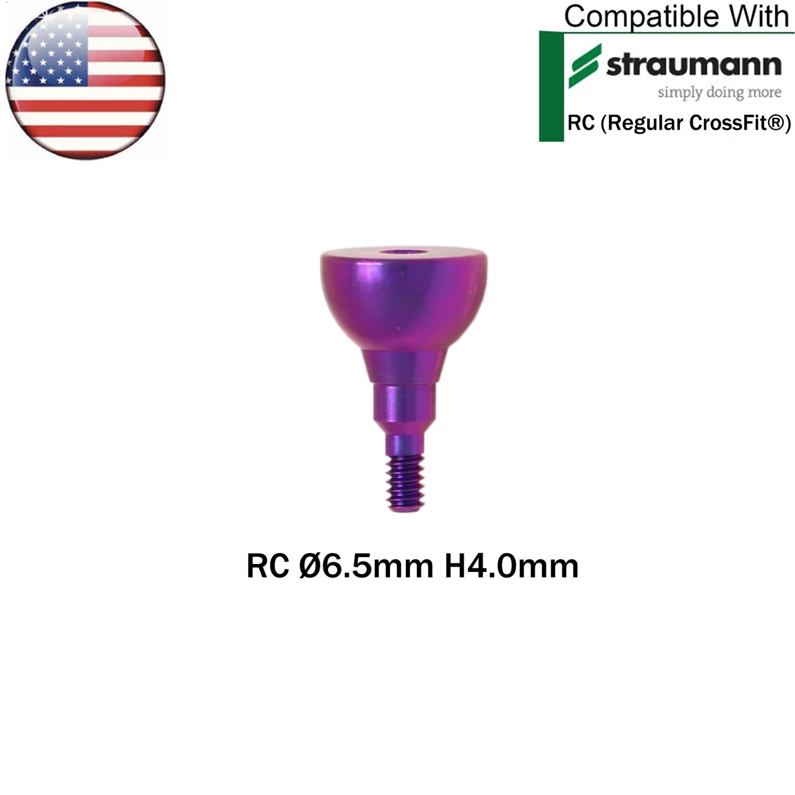 US RC Dental Healing Abutment Healing Closure Caps Fit Straumann ITI Bone Level