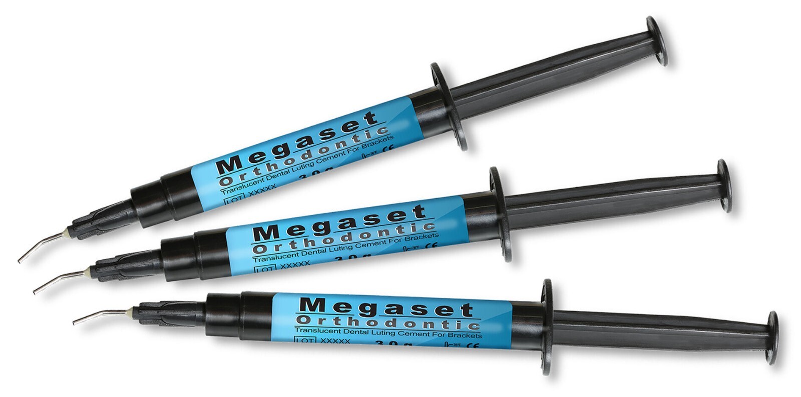 Prime-Dent Megaset Orthodontic Translucent Dental Luting Cement 3 Syringe Kit
