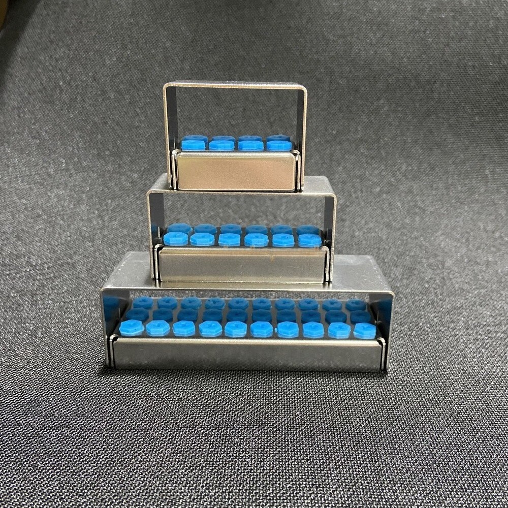 Dental Disinfection Box Implant Drill Burs Organizer Holder Block 8/12/30 Holes