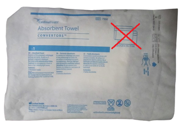 Cardinal Health Absorbent Sterile Towel Convertors 15″x25″ (38x64cm) 2/Pack