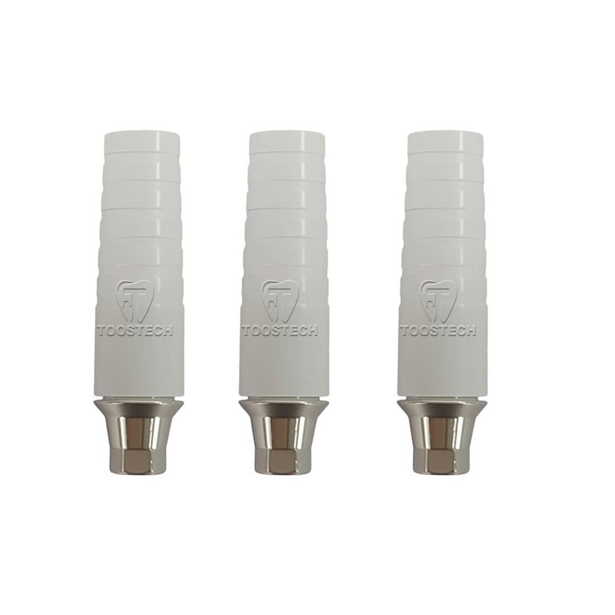 6pcs Cocr castable ucla abutment Regular Mini GH1mm/3mm Fit to Osstem Hiossen