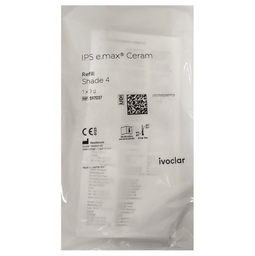 *1-Pack* Ivoclar Vivadent IPS e.max Ceram Shade 4 Refill 3g 597037