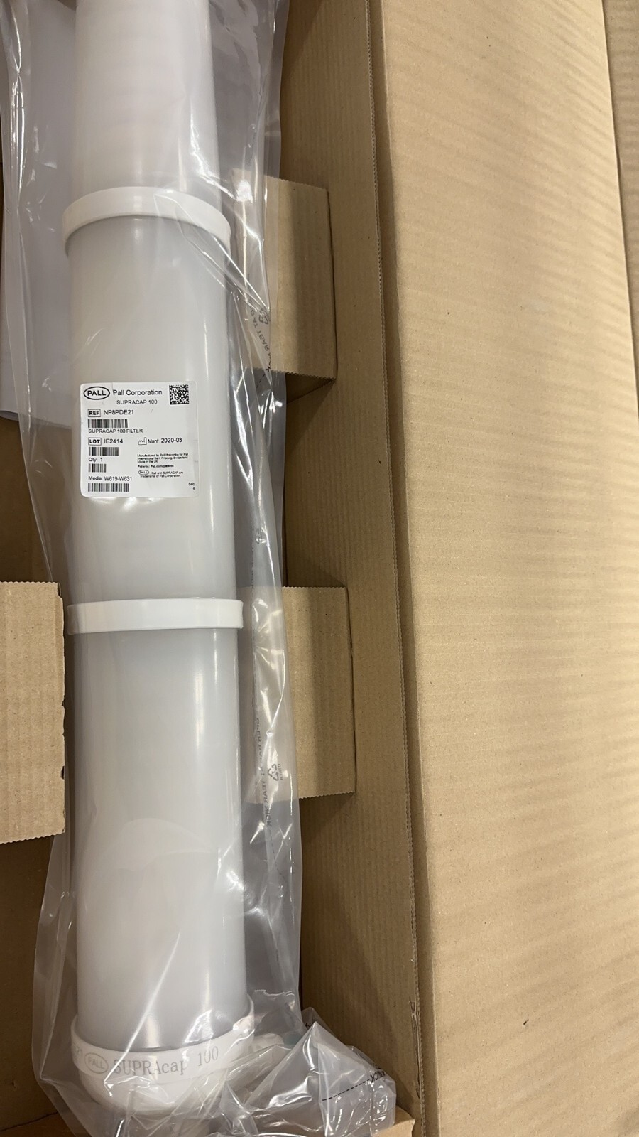 PALL NP8PDE21 Supracap 100 FILTER, Sealed Package
