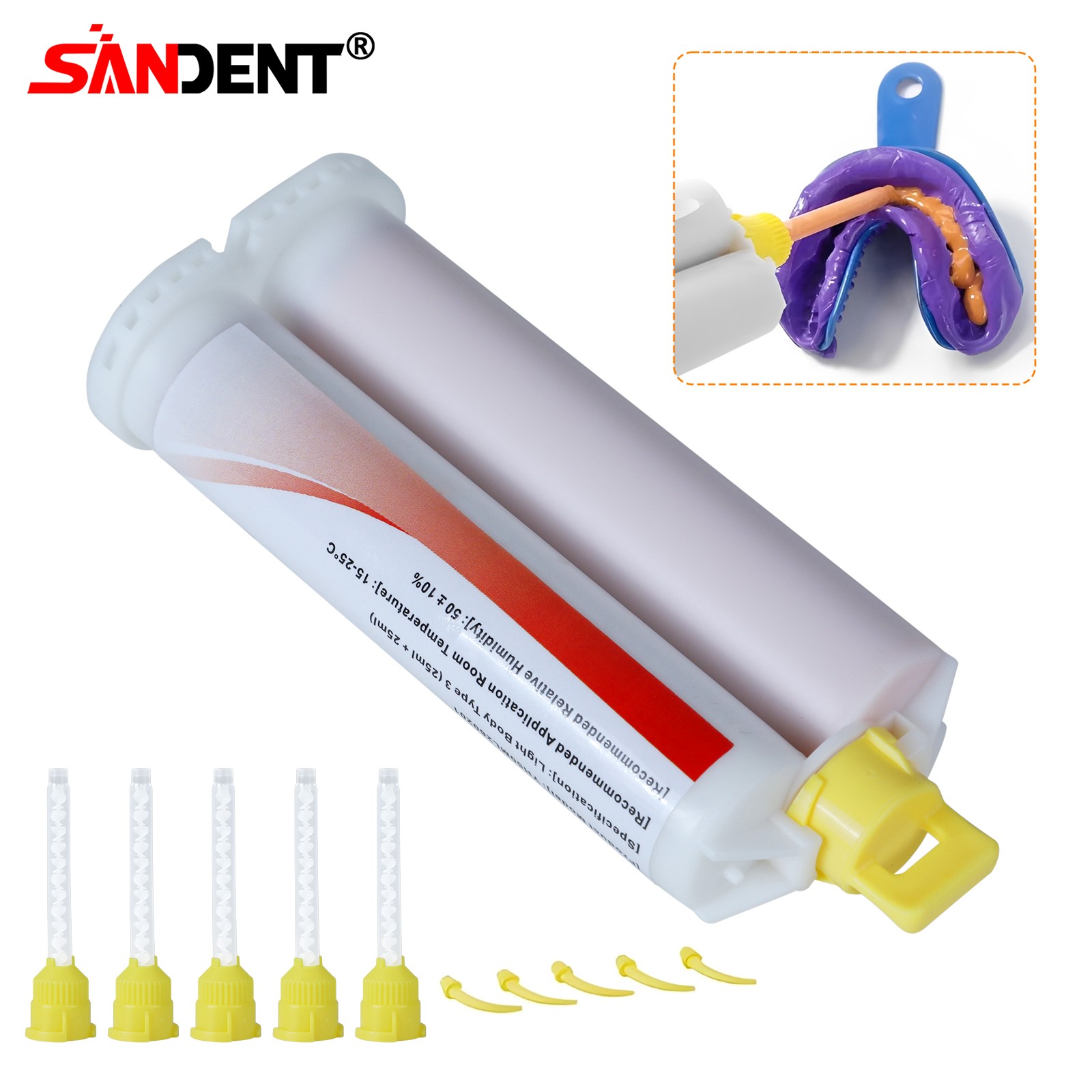 Dental Putty Impression Material Set Putty 800g + 50ml Wash