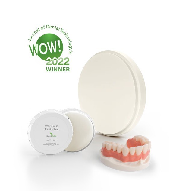 Harvest Dental White CAD Pressing Wax 3PCS Carvable 98.5 x 12, 14, 16mm