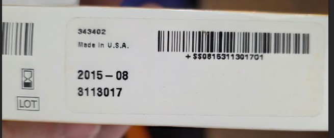LOT 3 Carestream Intraoral Ultra-Speed X-ray Film DF-58 Size 2 (EXP 2015-2016)