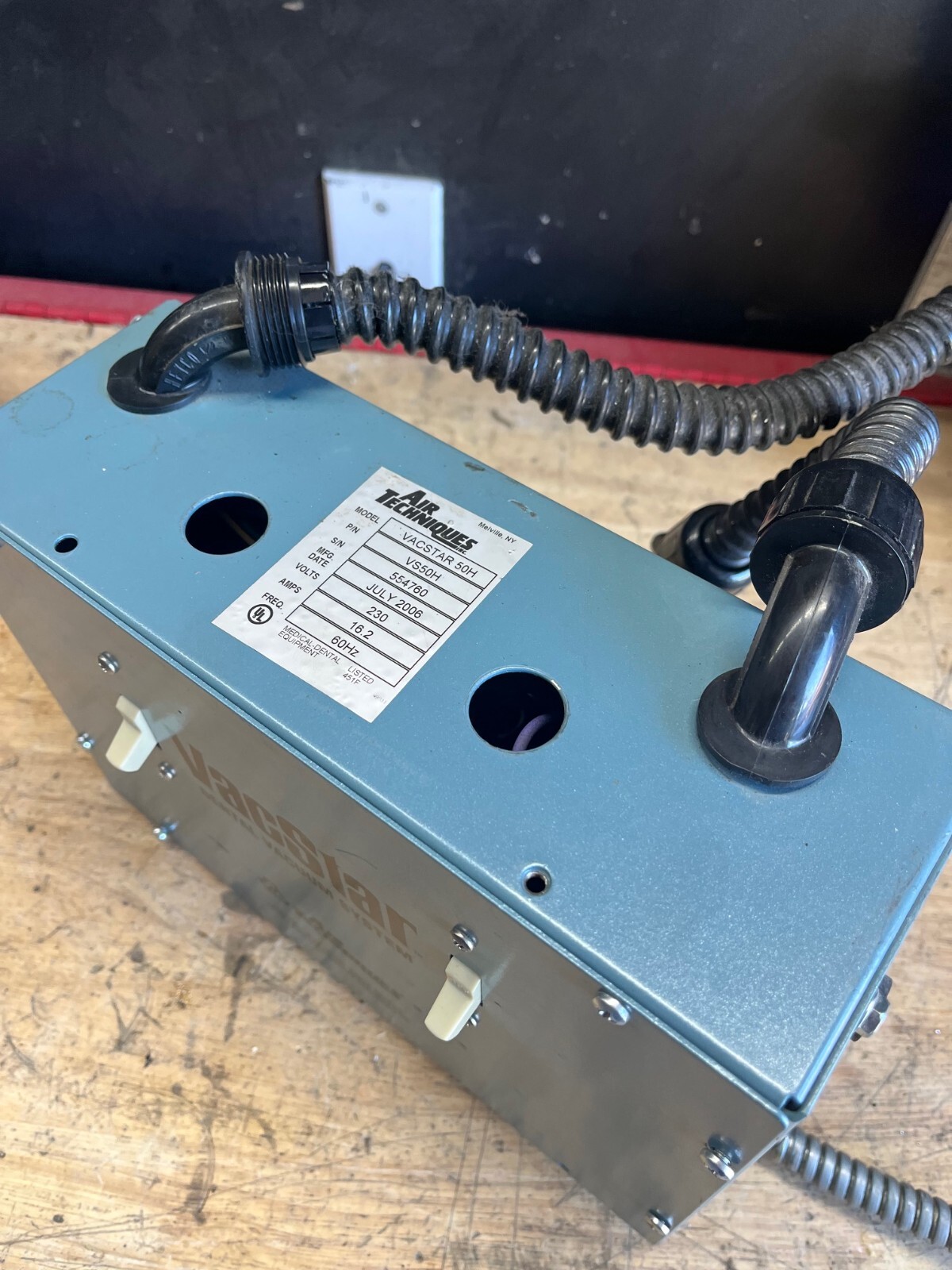 Air Techniques VacStar 50H / VS50H Dental Vacuum Pump Control Panel W/Utilities