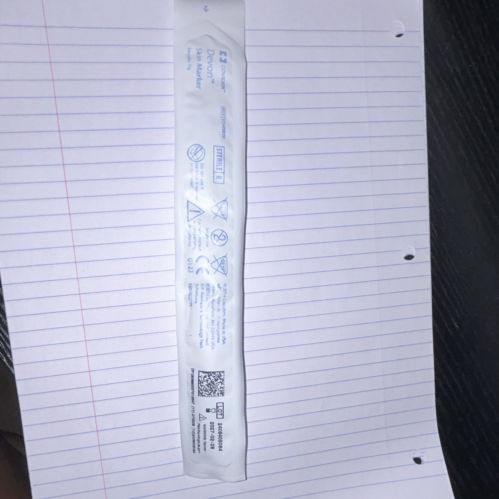 Covidien Devon Skin Marker Sterile Single Use REF 31149819 General Surgery