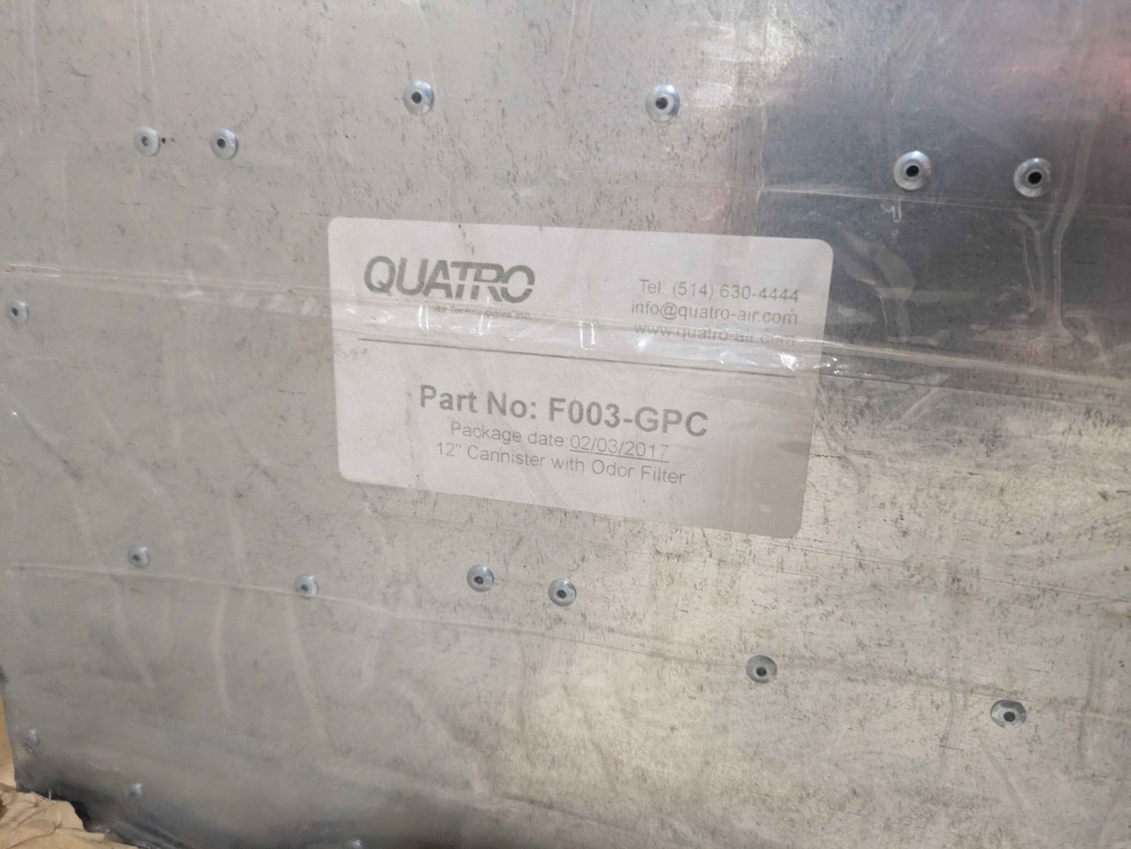 QUATRO AF2000 Fresh-Air – Stage 2 Monomer Container & Filter
