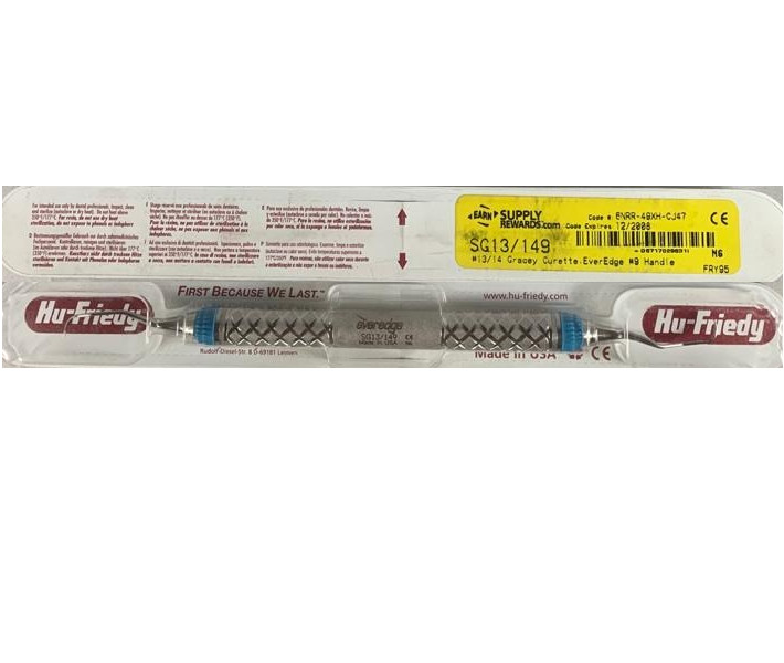 HU-FRIEDY Dental 13/14 Gracey Curette EverEdge #9 Handle #SG13/149 (x2)