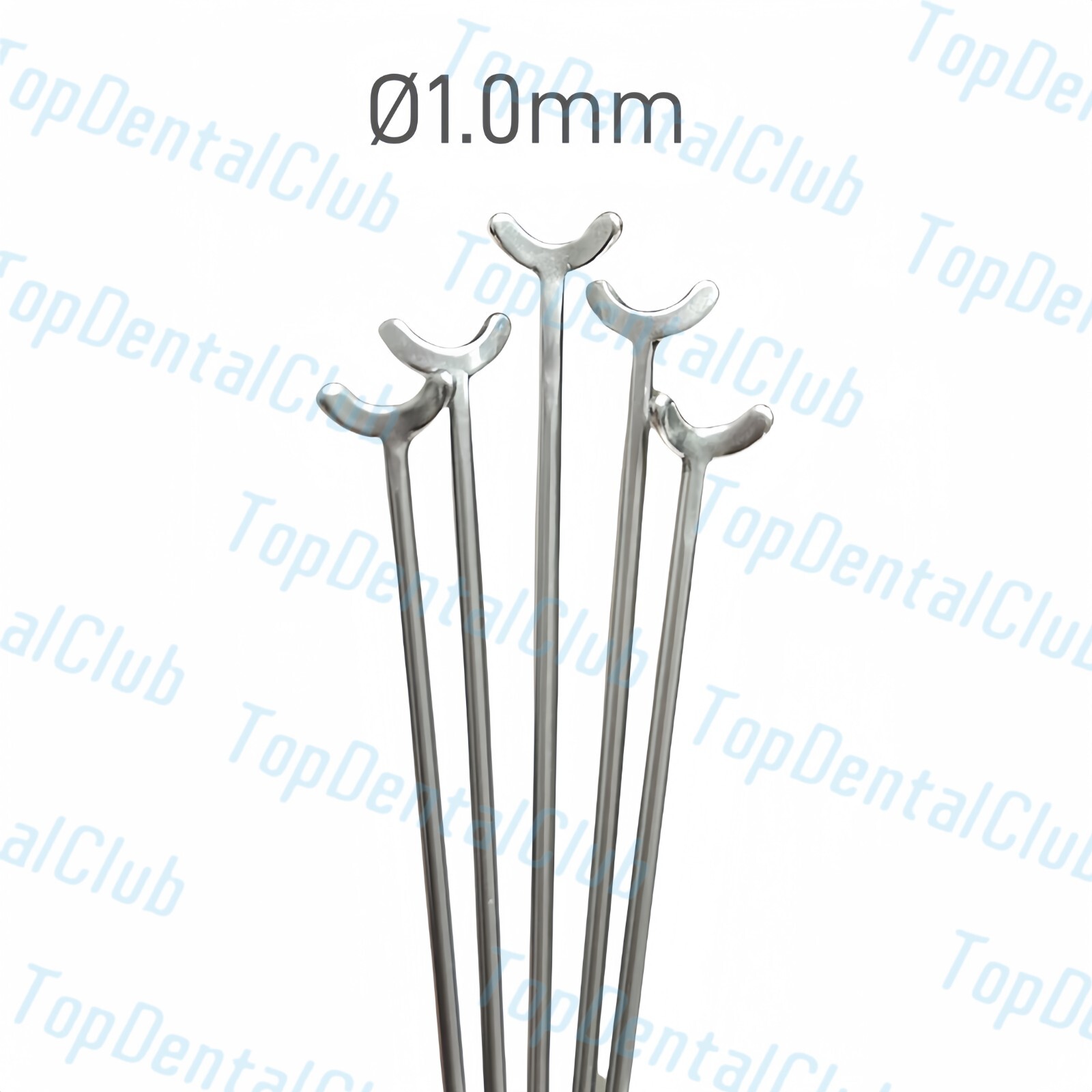 20pcs 1.0mm Dental Y-Type J Clasp Orthodontic Retainer Oblique Clasps Bars