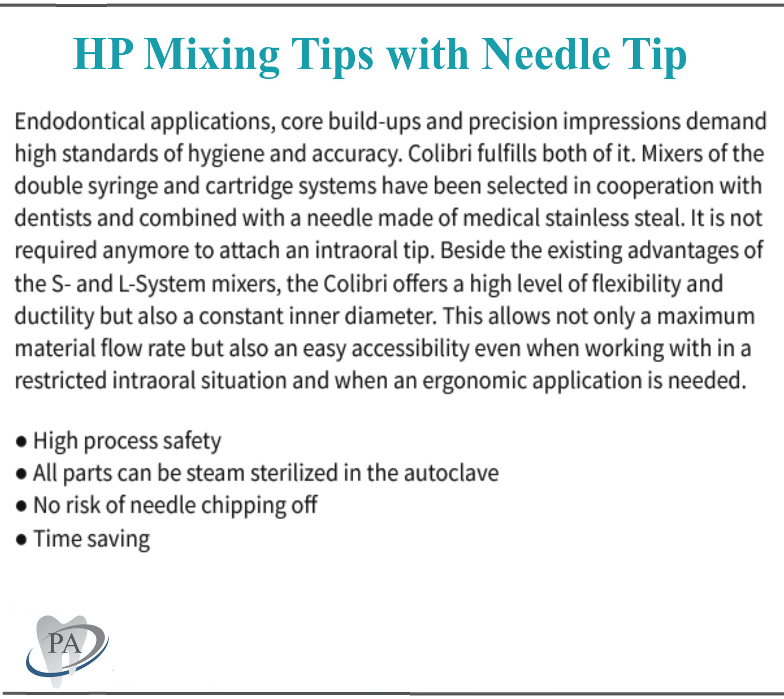 Dental ACTIVA HP Mix Tips Brown BendabIe Tip 1.4 mm Core Buildup Marterial, 20Pk