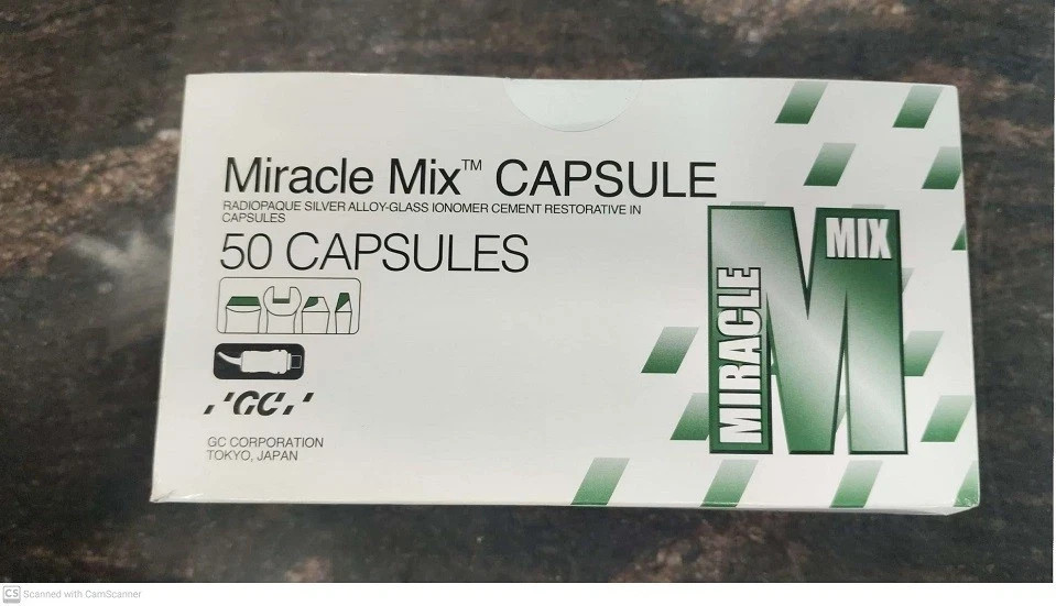 GIC Restorative 50 Capsule GC JAPAN MIRACLE MIX Radiopaque Silver Alloy Dental F