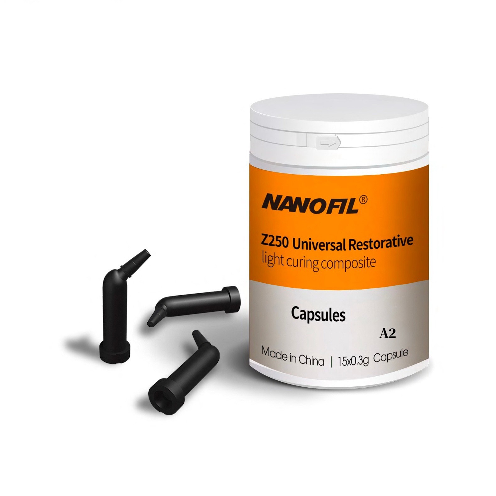 Dental z250 Universal Restorative Tooth Light Cure Composite A2 with Capsules