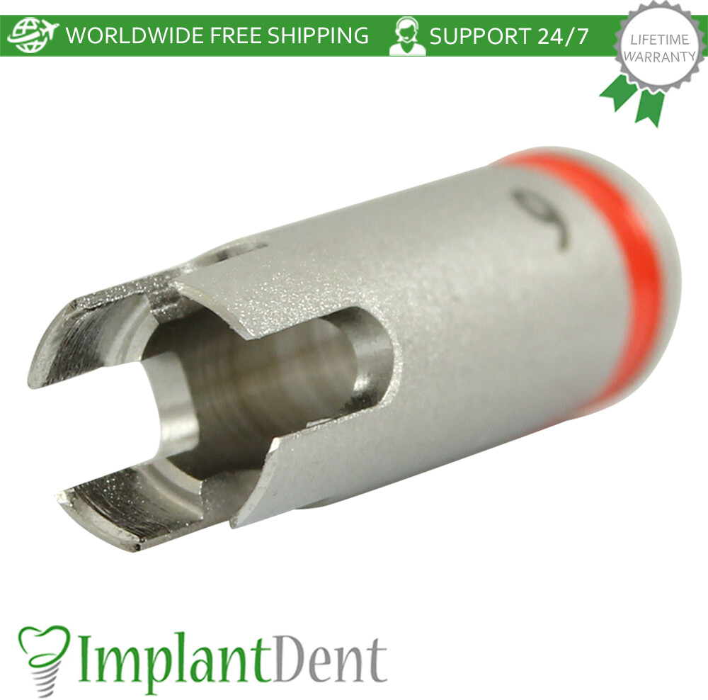 Dental Drill Stopper 2.8mm – Red Stainless Steel Dentistry Tool