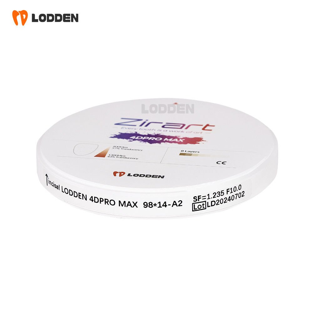 Dental Zirconia Blocks CADCAM System 4D PRO MAX Multilayer Ceramic Disk 8 Layers