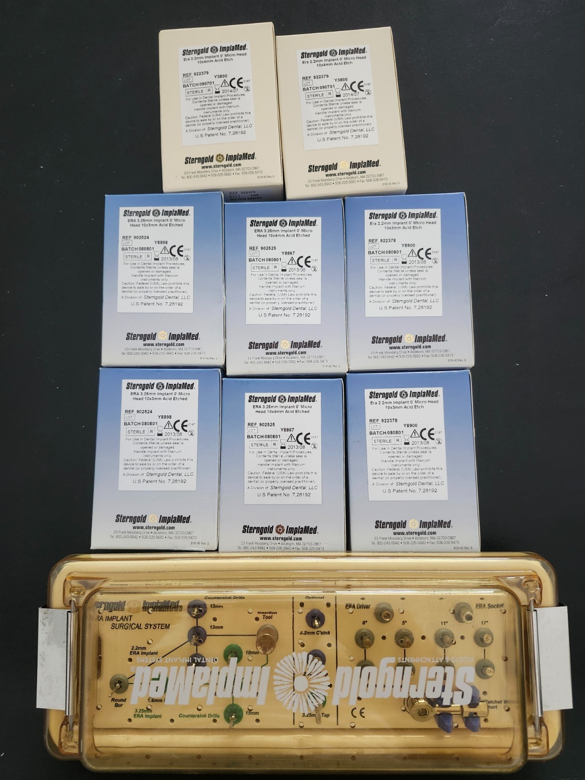 Expired Dental Implants and Surgical Kit – for training purposes only