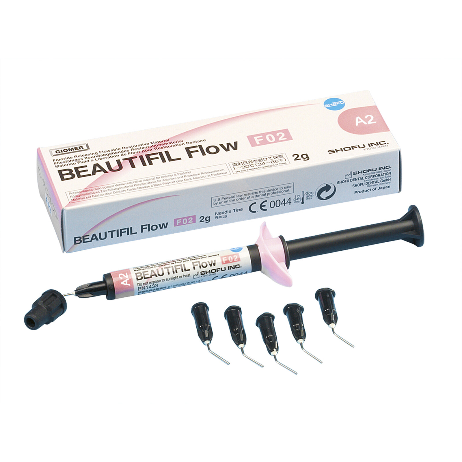 Shofu Beautifil Flow 2gm FO2 Dental Fluoride Flowable Composite All Shades A2 A3