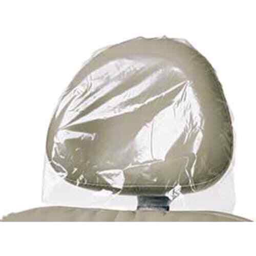 Safe-Dent 14″ X 9.5″ Headrest Covers Clear Plastic, Disposable 3000/Case