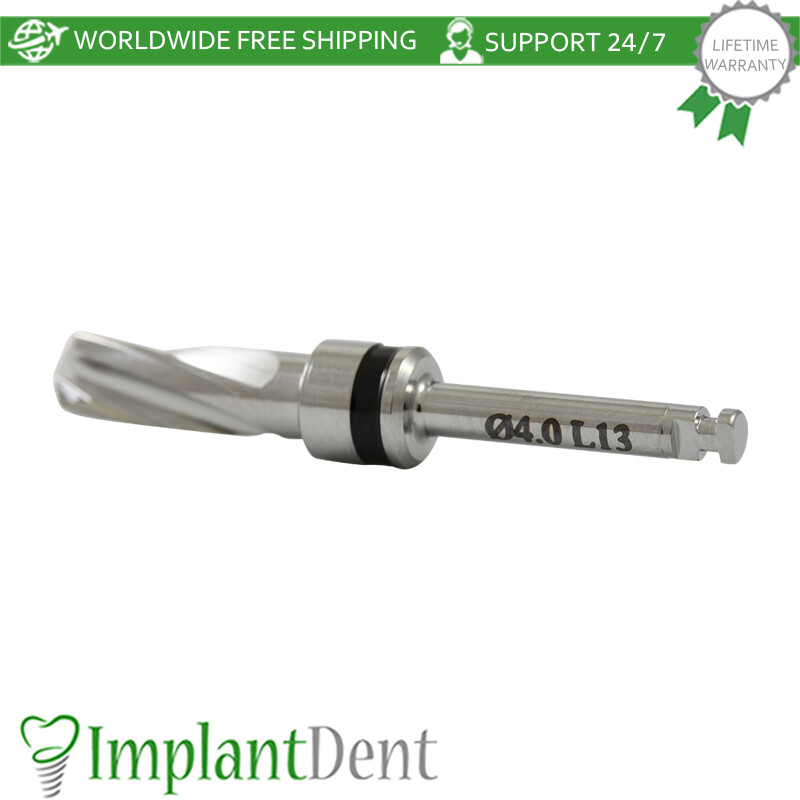 1 Straight Drill Integral Stopper Ø4.0, External Irrigation Dental Tool Sur gery