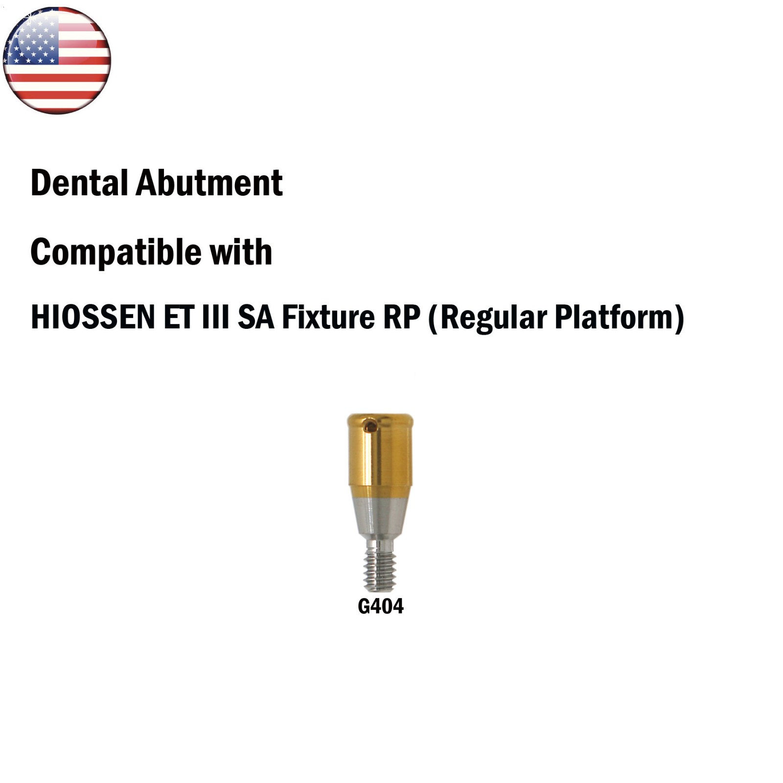 1PC Regular for Hiossen Dental Overdenture Attachment Abutment Removable Conical