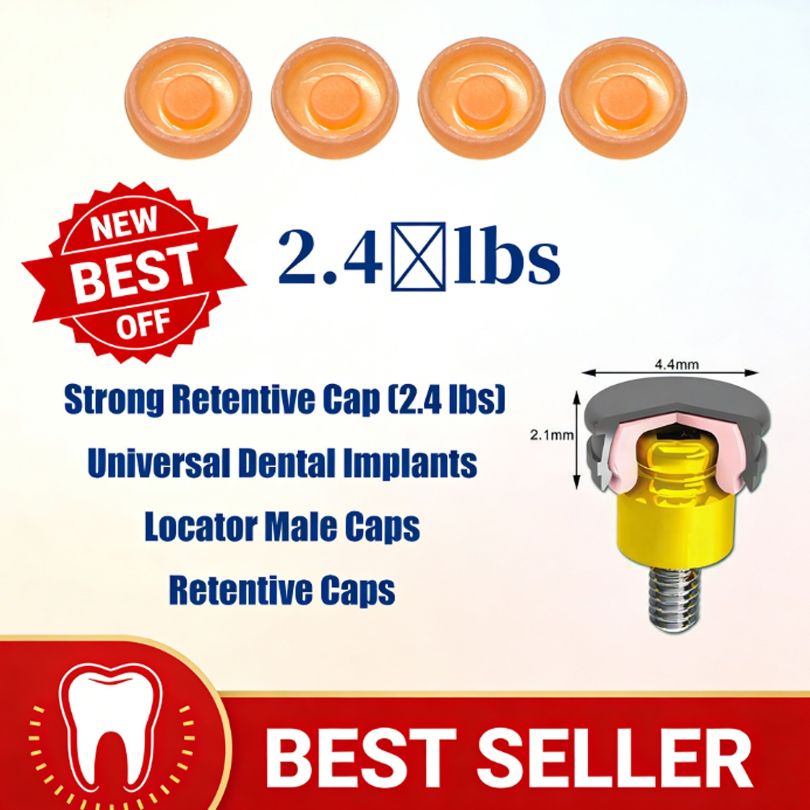 US Zest Attachment Locator Abutment Internal Conical Connection for NobelActive