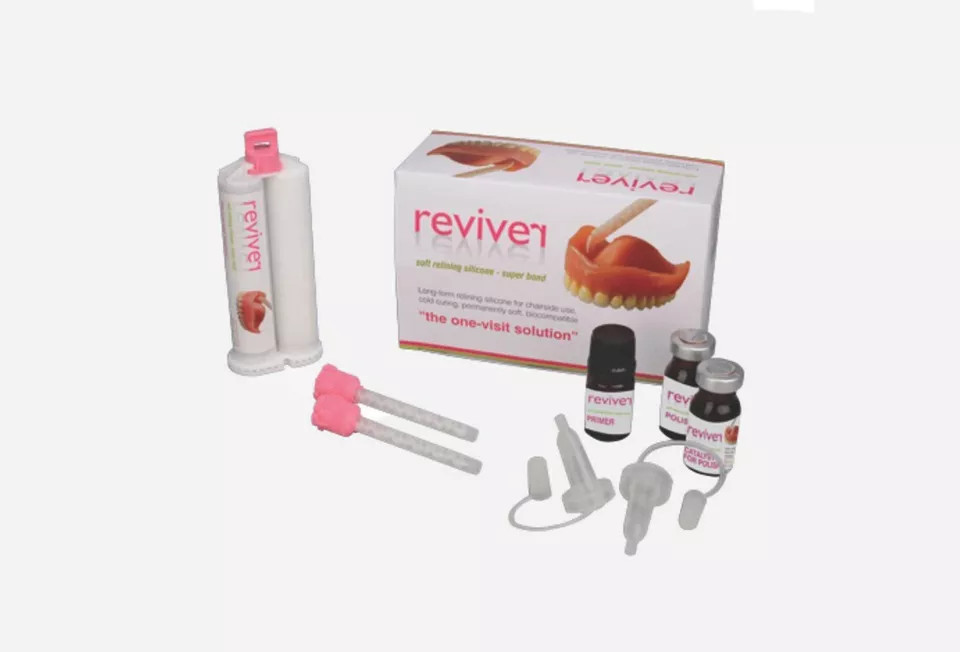 Reviver A-Silicone Denture Soft Relinng Material Dental Chair Side Use Free Ship