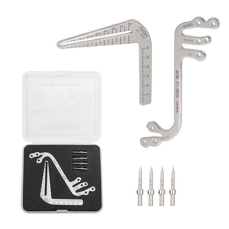Dental Implant Surgery Planting Positioning Guide Angle Ruler S/L+4*Parallel Pin