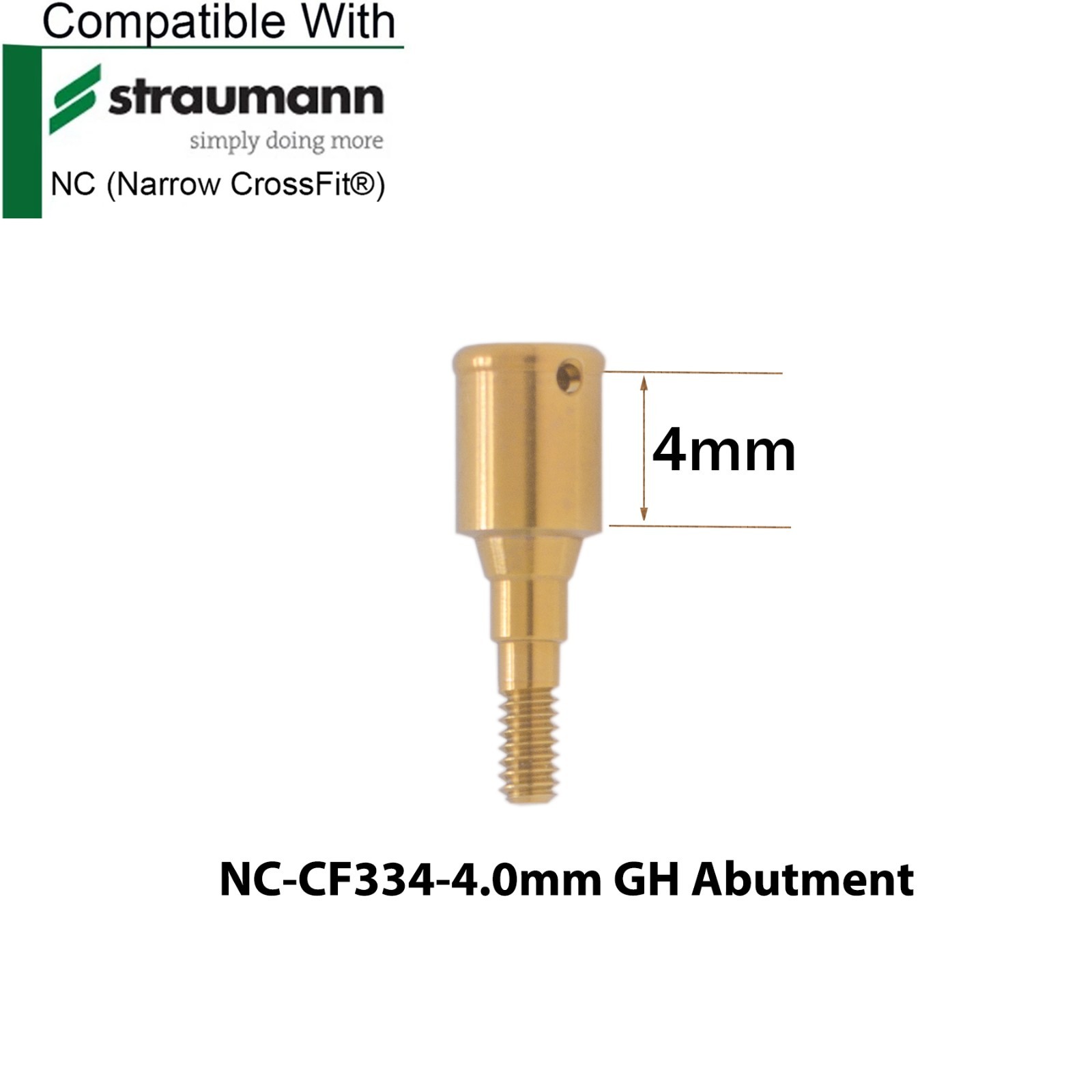 Dental Overdenture Locator Abutment 1-5.0mm GH Fits ITI Straumann NC/RC Implants