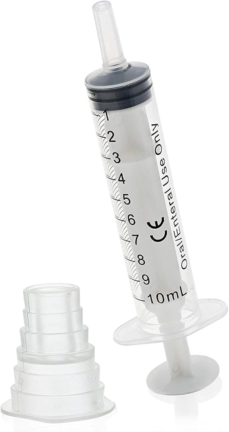 Bright Creations Oral Medicine Syringes with Bottle Adapter (Transparent, 10…
