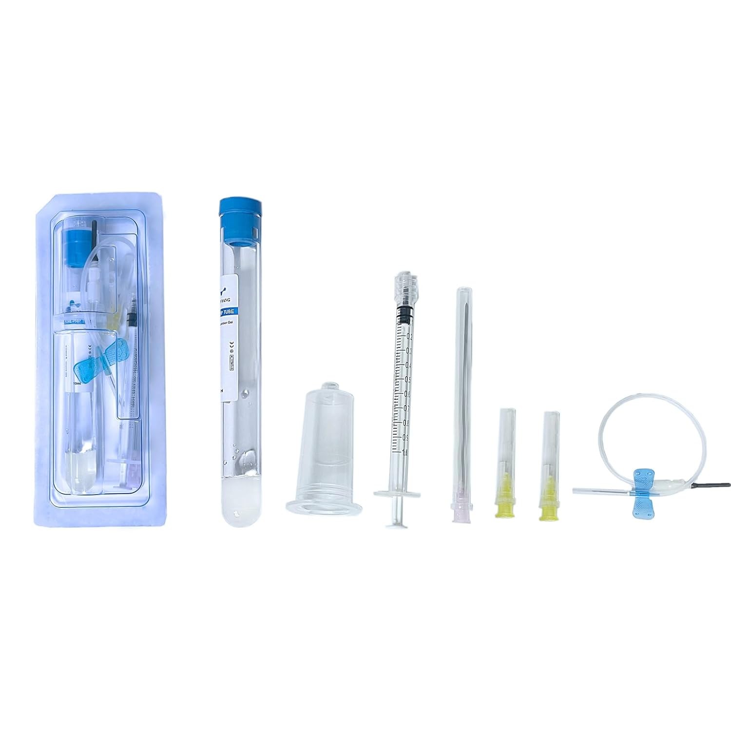 1 Complete Kit with One or TWO P-R-P Tube 15/10ML Separation Gel Anticoagulant