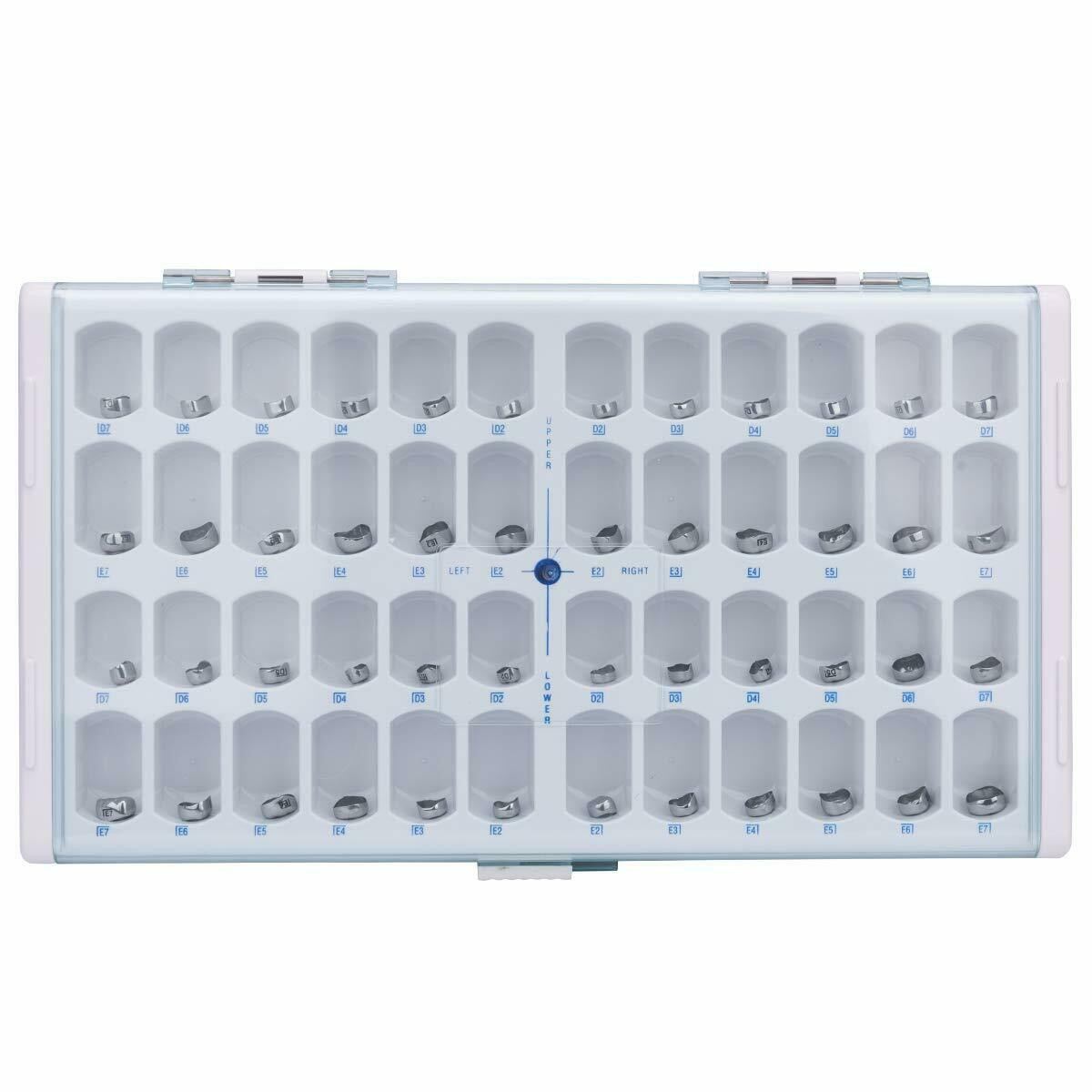 DENTAL Ni-Chro STAINLESS STEEL Primary Molar KIDS CROWN KIT/REFIL All sizes 5/pk