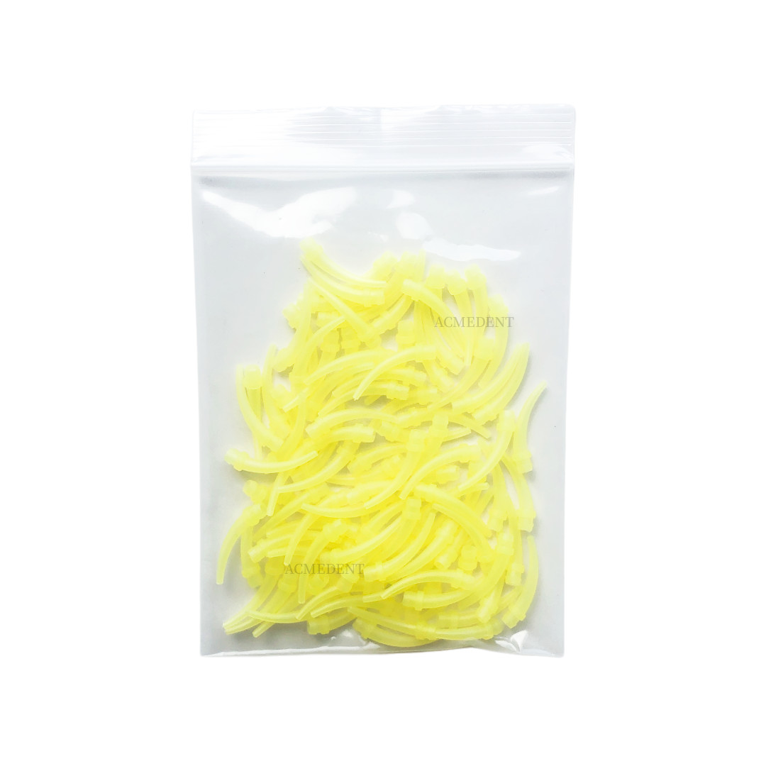 Intra Oral Tips Delivery Impressions Accurate Dispener Tip Dental Yellow Horn