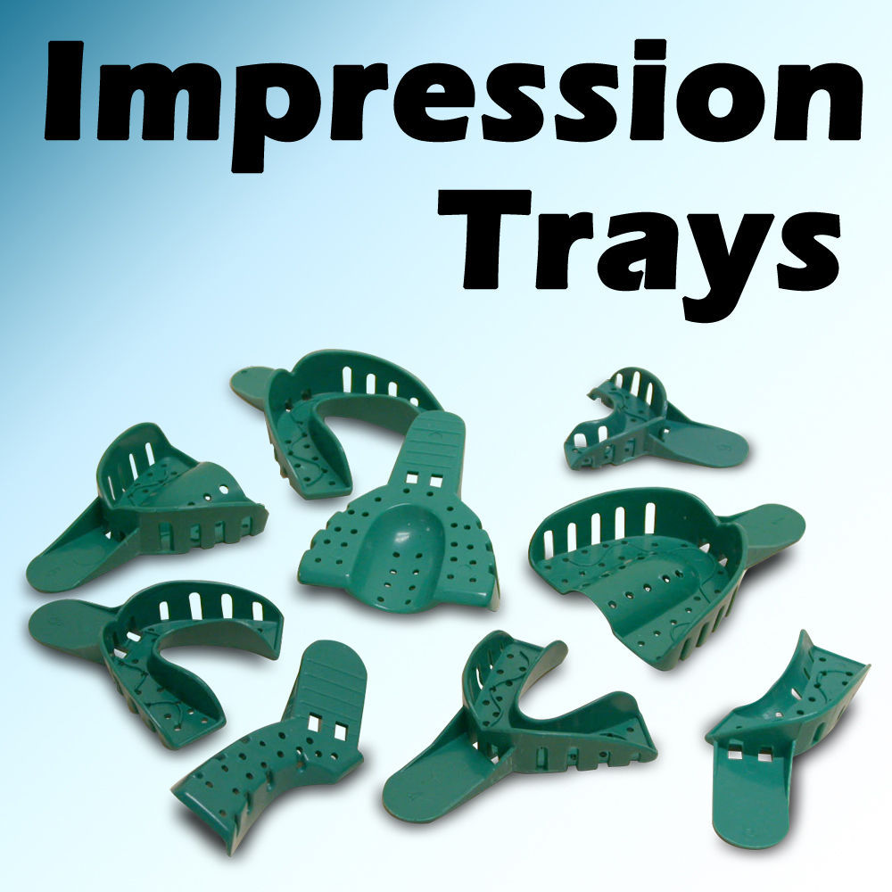 StarryShine 48 Pcs #6 Small Lower Dental Disposable Impression Trays Tray