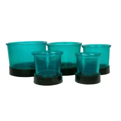 5 Pcs/Set Dental Shaped Formers Round Silicone Rubber Casting Flasks Ring #1-#5