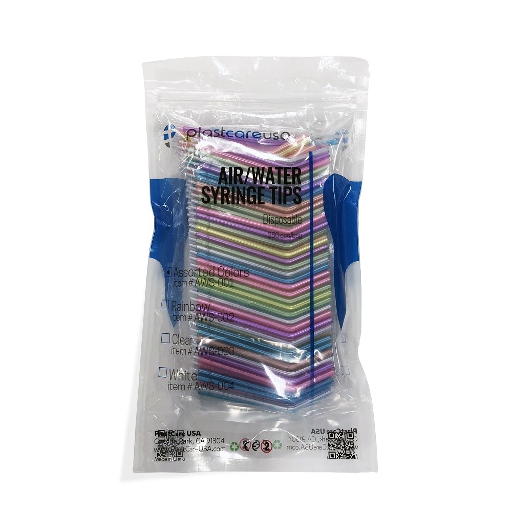 AIR WATER SYRINGE TIPS MULTI COLORED ASSORTED TIPS 1500/PACK