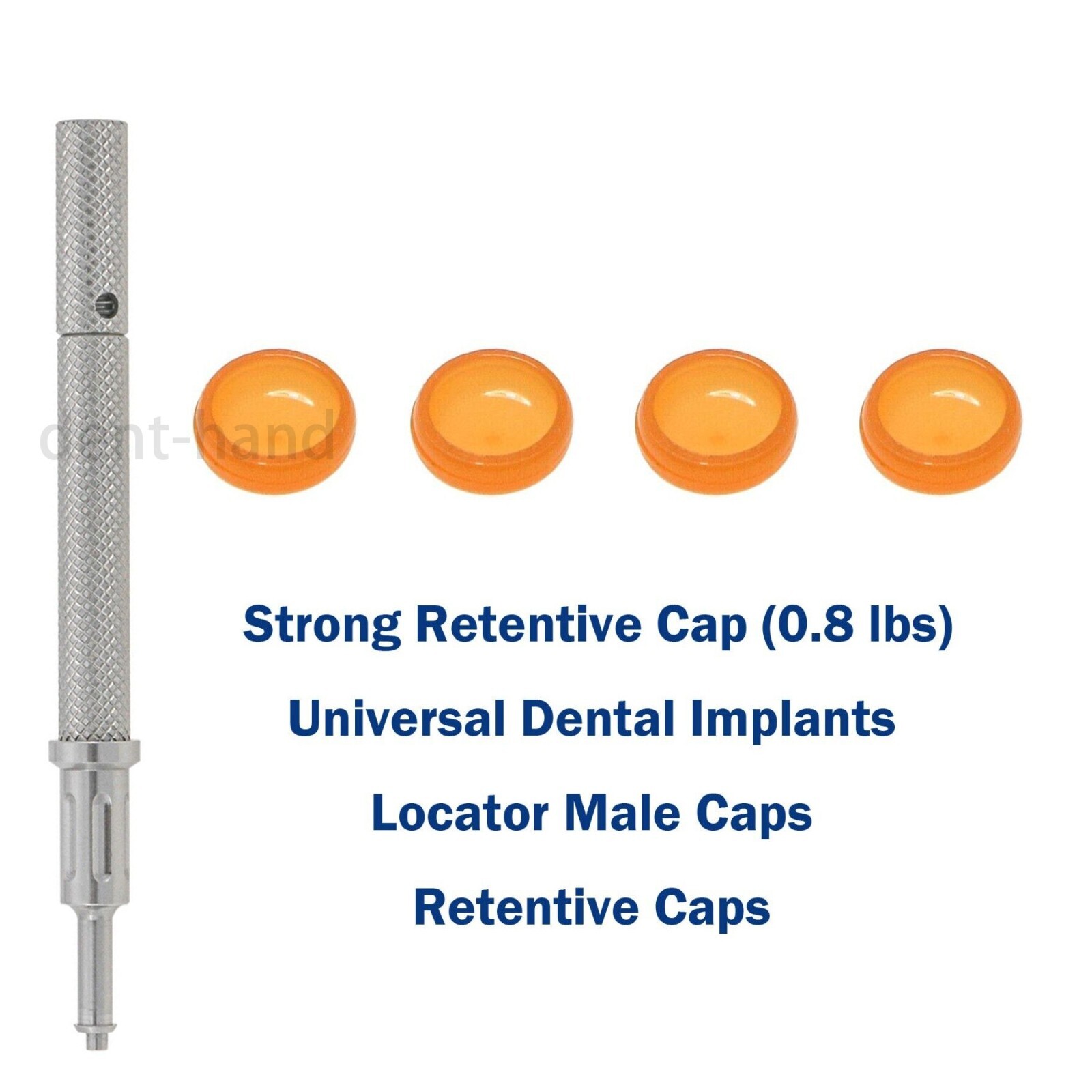 Universal Dental Overdenture Implant Retention Caps 0.8 lbs Locator Core Tool