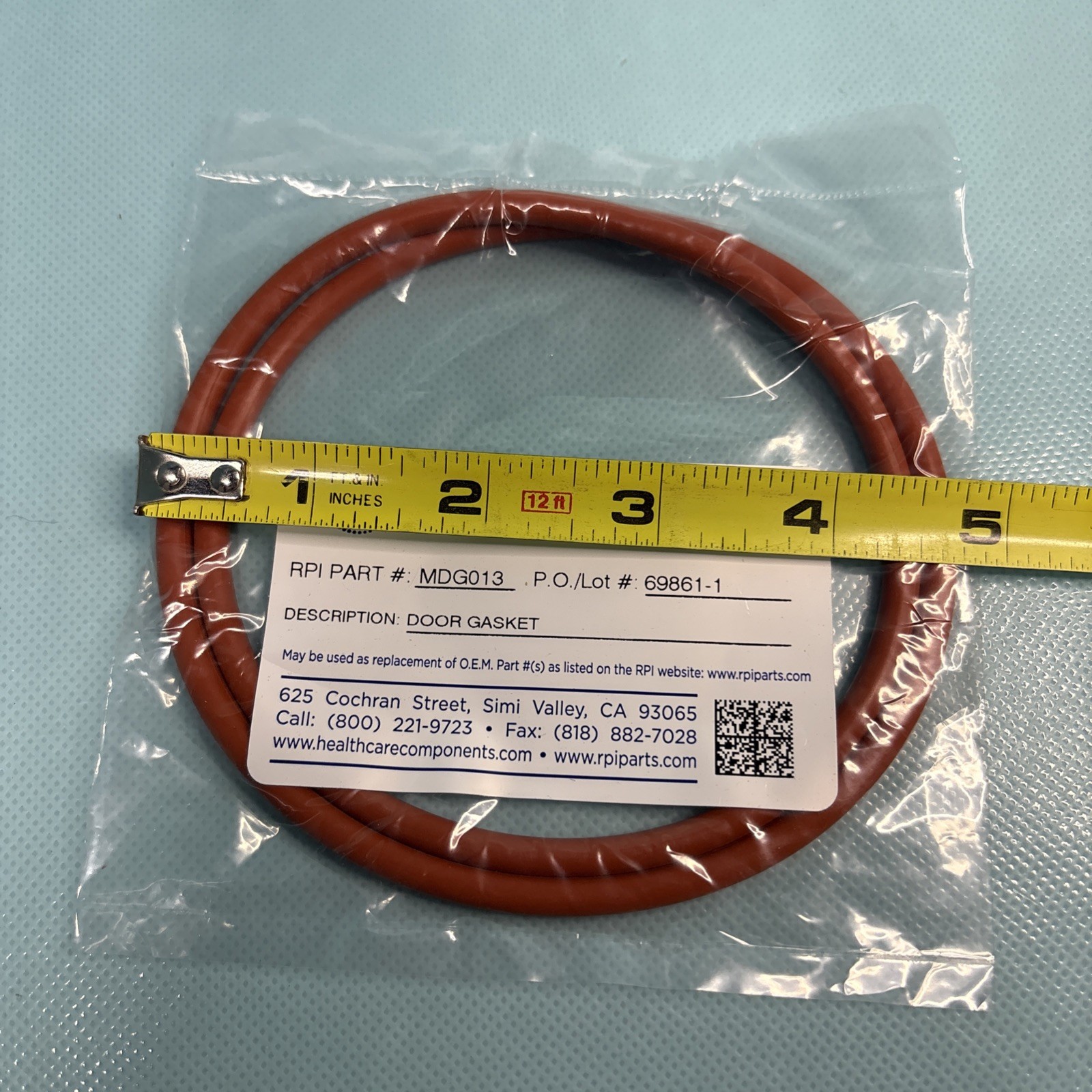 RPI Part #MDG013 DOOR GASKET – NEW